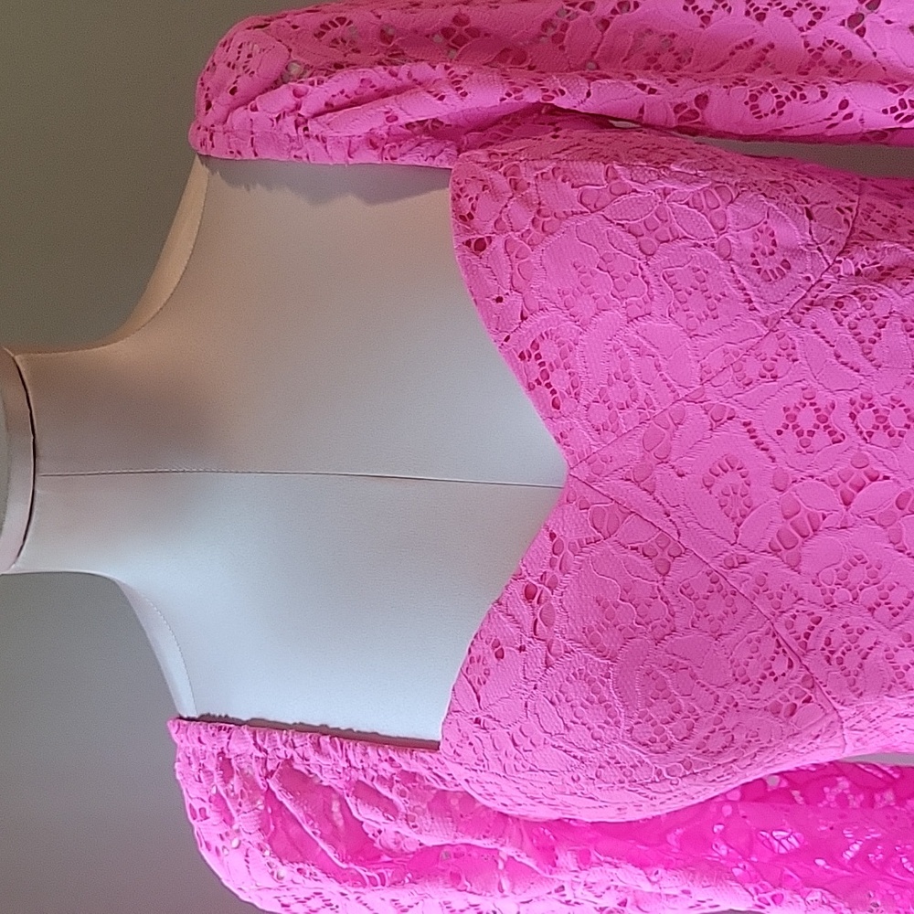 Lilly Pulitzer Pink Lace Dress Size 4 NWT - Picture 4 of 8